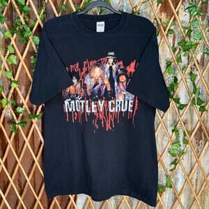Vintage y2k motley crue Tommy Lee, Vince Neil, rock band tee